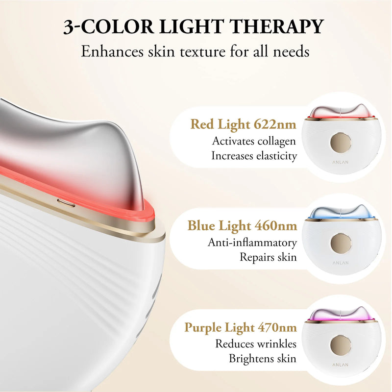 ANLAN Electric Guasha Massager EMS Face Lifting Anti-aging Remove Edema Firming Skin Clod Heat Scraping Skincare Beauty Device