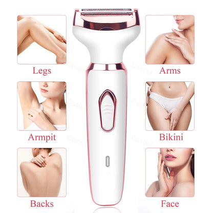 4 in 1 Electric Lady Shaver – Multifunctional Hair Trimmer by Mallinaz